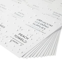 144 Minimalistic Laundry Room Labels For Glass Jars, Preprinted Linen Closet Stickers For Containers, Bathroom Organization, Cleaning Supplies (Black) -Brabantia Shop 41qfhr0zOrL