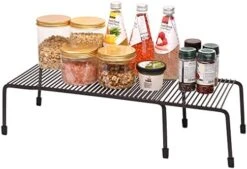 WIRESPIRIT - Expandable Shelf Organizer (2 Pieces) For Countertop, Cupboard, Cabinet, Pantry - Adjustable Kitchen Organization Shelf Rack - White 8 WIRESPIRIT - Expandable Shelf Organizer (2 Pieces) For Countertop, Cupboard, Cabinet, Pantry - Adjustable Kitchen Organization Shelf Rack - White -Brabantia Shop 41roClshUkL. AC
