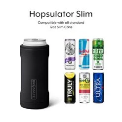 BrüMate Hopsulator Slim Can Cooler Insulated For 12oz Slim Cans | Skinny Can Coozie Insulated Stainless Steel Drink Holder For Hard Seltzer, Beer, Soda, And Energy Drinks (Glitter Mermaid) -Brabantia Shop 41s5WkaIu9L