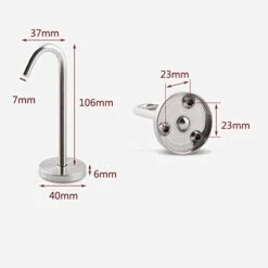 Banana Hanger Banana Hook Banana Organizer (Stainless Steel) Under Cabinet Hook For Bananas Or Heavyweight Kitchen Items. Screws Included. -Brabantia Shop 41sw4t2dRoL