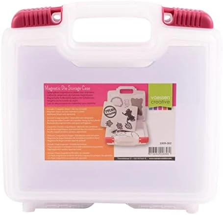 Vaessen Creative Transparent Carry Case With Lid And 16 Colourful Containers, For Cutting Dies, Photos And Other Craft Supplies, 37,50 X 30 X 13 Cm, 5 X 30 X 13 Cm 7 Vaessen Creative Transparent Carry Case With Lid And 16 Colourful Containers, For Cutting Dies, Photos And Other Craft Supplies, 37,50 X 30 X 13 Cm, 5 X 30 X 13 Cm - Image 7