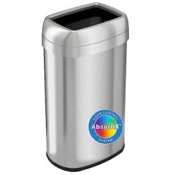ITouchless 13 Gallon Oval Trash Can And Recycle Bin Large 12-Inch Dual-Deodorizer, Commercial Grade For Home, Restaurant, Restroom, Office, Elliptical Open Top, 13 G -Brabantia Shop 41uAdNQqzJL
