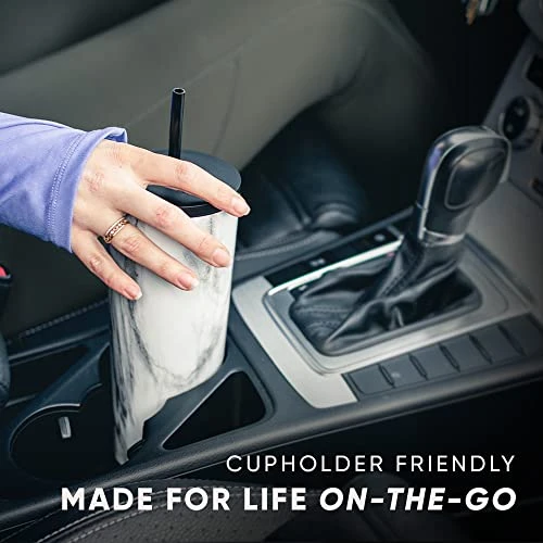 Simple Modern Insulated Tumbler With Lid And Straw | Iced Coffee Cup Reusable Stainless Steel Water Bottle Travel Mug | Gifts For Women Men Her Him | Classic Collection | 24oz | Rose Gold 5 Simple Modern Insulated Tumbler With Lid And Straw | Iced Coffee Cup Reusable Stainless Steel Water Bottle Travel Mug | Gifts For Women Men Her Him | Classic Collection | 24oz | Rose Gold - Image 5