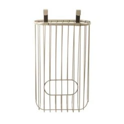 Spectrum Ashley Over The Cabinet Plastic Bag Holder (Satin Nickel Powder Coat) - Grocery & Recycling Bag Dispenser For Kitchen, Bathroom, Under Sink, Home, & Apartment Organization 10 Spectrum Ashley Over The Cabinet Plastic Bag Holder (Satin Nickel Powder Coat) - Grocery & Recycling Bag Dispenser For Kitchen, Bathroom, Under Sink, Home, & Apartment Organization -Brabantia Shop 41us0N51paL