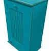 Sawdust City Tilt-Out Wooden Trash Bin Holder (Old Turquoise)