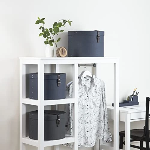 Bigso Box Of Sweden RUT Set Of 2 Storage Box, 37,5 X 37.5 X 23.5 Cm, Blue, 2 Unité(s) 4 Bigso Box Of Sweden RUT Set Of 2 Storage Box, 37,5 X 37.5 X 23.5 Cm, Blue, 2 Unité(s) - Image 4