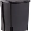 Brabantia 2.6 Gal Built-in Cupboard Trash Can (Black) Mounted Hidden Compact Organizer For Kitchen