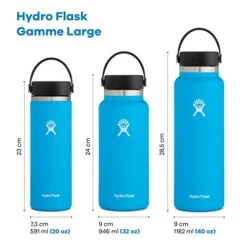 Hydro Flask Water Bottle - Stainless Steel & Vacuum Insulated - Wide Mouth 2.0 With Leak Proof Flex Cap - 32 Oz, Hibiscus -Brabantia Shop 41vqBnVyD5L