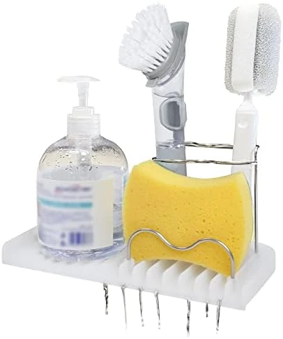 New Silicone Sponge Holder,Dish Soap Holder For Kitchen Counter, Waterproof Sponge Soap Tray For Kitchen Sink Bathroom, Multipurpose Sink Caddy Organizer For Soap Dispenser(Gray, 2 Pack) 13 New Silicone Sponge Holder,Dish Soap Holder For Kitchen Counter, Waterproof Sponge Soap Tray For Kitchen Sink Bathroom, Multipurpose Sink Caddy Organizer For Soap Dispenser(Gray, 2 Pack) - Image 13