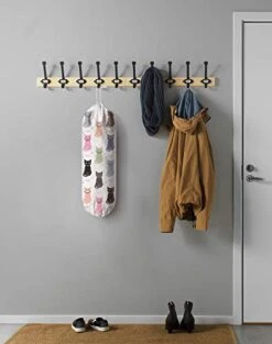 Cute Cat Grocery Bag Storage Holder, Grocery Shopping Bags Carrier,Plastic Bag Dispenser Garbage Bag Organizer For Kitchen Cat Home Kitchen Décor, Gifts For Women Mom Family Friends 23"x9" -Brabantia Shop 41wLviFhacL