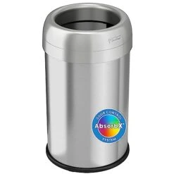 ITouchless 13 Gallon Oval Trash Can And Recycle Bin Large 12-Inch Dual-Deodorizer, Commercial Grade For Home, Restaurant, Restroom, Office, Elliptical Open Top, 13 G -Brabantia Shop 41xZrcu0ipL