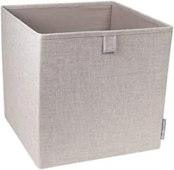 Bigso Soft Multi Purpose Foldable Cube Storage Box | Collapsible Fabric Storage Cube For Storage On Shelves | Polyester Fabric Foldable Storage Cube Organizer For Closets | 12.4’’x12.4’’x12.4’’ | Grey -Brabantia Shop 41xwxzjVDBL. AC