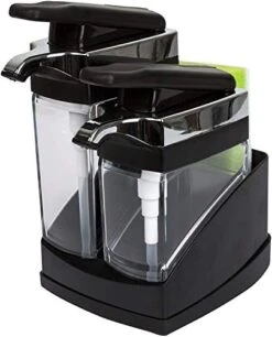 Sink Sider Duo Soap Dispensers With Sponge, Black And Chrome Plating 14 Sink Sider Duo Soap Dispensers With Sponge, Black And Chrome Plating -Brabantia Shop 41yLxLlhAL. AC