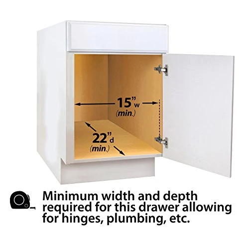 ® SELECT™ Pull Out Cabinet Organizer - Slide Out Drawers For Kitchen Cabinets - Sliding Pantry Shelves - Roll Out Shelf For Pots, Pans 14" X 21" Wood-Chrome, Lifetime Limited Warranty 3 ® SELECT™ Pull Out Cabinet Organizer - Slide Out Drawers For Kitchen Cabinets - Sliding Pantry Shelves - Roll Out Shelf For Pots, Pans 14" X 21" Wood-Chrome, Lifetime Limited Warranty - Image 3