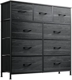 WLIVE 9-Drawer Dresser, Fabric Storage Tower For Bedroom, Hallway, Nursery, Closet, Tall Chest Organizer Unit With Fabric Bins, Steel Frame, Wood Top, Easy Pull Handle, Greige -Brabantia Shop 41zTI3XKJ0L. AC