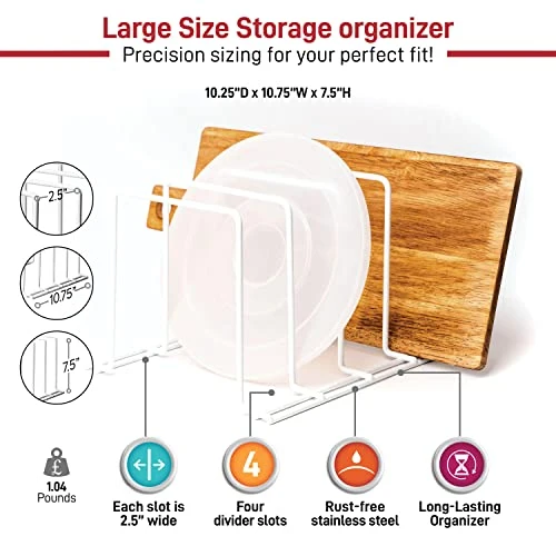 Better Houseware Multi-Purpose Organizer, White Large 2 Better Houseware Multi-Purpose Organizer, White Large - Image 2