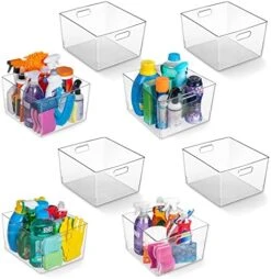 Clear Plastic Storage Bins – XL 4 Pack Perfect Kitchen Organization Or Pantry Storage – Fridge Organizer, Pantry Organization And Storage Bins, Cabinet Organizers -Brabantia Shop 511y9x4B7yL. AC