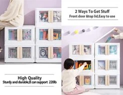 4Pcs Plastic Storage Containers With Handle For Clothes Organizing Cabinet Stackable Lidded Storage Bins With Wheel,8.5Gal Collapsible Storage Box For Snacks Pantry Bedroom Closet Playroom Office -Brabantia Shop 512lTqk5tsL