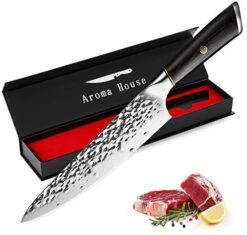 Damascus Chef Knife 7.5", Kitchen Gadgets, German HC Stainless Steel Cooking Knife With Pakkawood Handle, Premium Magnetic Gift Box,Great Gift Choice. -Brabantia Shop 513Kl8APyxL. AC