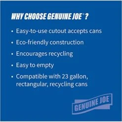 Genuine Joe 98219 23-Gal Recycling Bin Round Cutout Lid -Brabantia Shop 514g6nDhHSL