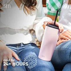 Simple Modern Insulated Tumbler With Lid And Straw | Iced Coffee Cup Reusable Stainless Steel Water Bottle Travel Mug | Gifts For Women Men Her Him | Classic Collection | 20oz | Sweet Taffy 17 Simple Modern Insulated Tumbler With Lid And Straw | Iced Coffee Cup Reusable Stainless Steel Water Bottle Travel Mug | Gifts For Women Men Her Him | Classic Collection | 20oz | Sweet Taffy -Brabantia Shop 514hd2tfZ8L