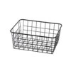 Sturdy Small Wire Storage Basket With Kitchen Food Pantry Papers Home Office Desk Shelf Bathroom Laundry Room Shelf Bedroom Bed Room