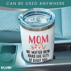 KLUBI Mom Birthday Gifts Funny - Mom No Matter What/Ugly Children 20oz Travel Mug/Tumbler For Coffee - Happy Mothers Day Gift Idea For Best Mother, Valentines Day, Presents, Moms, From Son -Brabantia Shop 515FHJDK30L