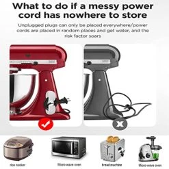 Cord Organizer For Kitchen Appliances Cord Organizer Winder Wrapper Holder 6Pcs -Brabantia Shop 515atrWPTyL