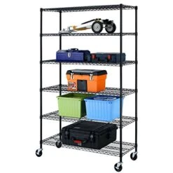 FORMOSA COVERS | Storage Shelving Unit Cover, Fits Racks 60"Wx24"Dx72"H (Cover Only, Dusty Blue Color) -Brabantia Shop 516By5yc9jL