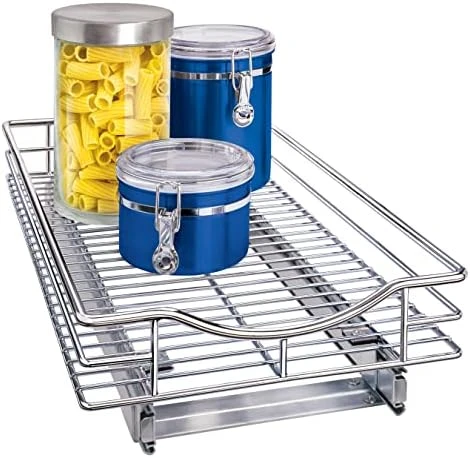 ® SELECT™ Pull Out Cabinet Organizer - Slide Out Drawers For Kitchen Cabinets - Sliding Pantry Shelves - Roll Out Shelf For Pots, Pans 14" X 21" Wood-Chrome, Lifetime Limited Warranty 15 ® SELECT™ Pull Out Cabinet Organizer - Slide Out Drawers For Kitchen Cabinets - Sliding Pantry Shelves - Roll Out Shelf For Pots, Pans 14" X 21" Wood-Chrome, Lifetime Limited Warranty - Image 15