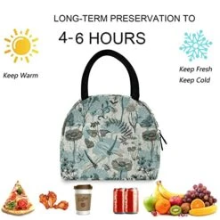 ZzWwR Vintage Butterfly Dragonfly Poppy Reusable Lunch Tote Bag With Front Pocket Insulated Thermal Cooler 0g272618160p407c442s828 0 -Brabantia Shop 516yxblalsL