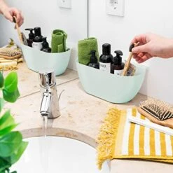 Navaris Hanging Kitchen Waste Bins - Over-Cabinet Garbage Bowl Holder Trash Containers For Collecting Food Scraps And Compost From Counter - Set Of 2 -Brabantia Shop 517mMDaG90L