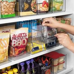 Plastic Pantry Organization And Storage Bins With Dividers – Perfect Kitchen Organization Or Kitchen Storage – Fridge Organizer, Refrigerator Organizer Bins, Cabinet Organizers -Brabantia Shop 5189cVnwlbL