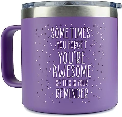 Inspirational Gifts For Women – Coffee Purple Mug/Tumbler 14oz “Sometimes You Forget You’re Awesome” Idea, Thank You, Teacher, Mom, Best Friend, Her, Female, Birthday, Who Have Everything, Unique, Cup 9 Inspirational Gifts For Women – Coffee Purple Mug/Tumbler 14oz “Sometimes You Forget You’re Awesome” Idea, Thank You, Teacher, Mom, Best Friend, Her, Female, Birthday, Who Have Everything, Unique, Cup - Image 9