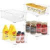 4 Cabinet Organizers And Storage Stackable Acrylic Clear Plastic Storage Bins Pantry Organizer Containers Kitchen Organization Under Sink Bathroom Organizer Drawer Freezer Refrigerator Organizer Bins