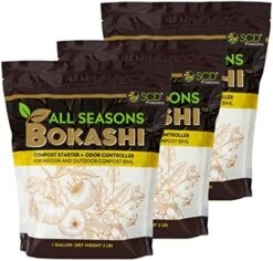 All Seasons Bokashi Compost Starter 5 Lbs (2 Gallon) - Dry Bokashi Bran For Kitchen Compost Bin - Compost Food & Pet Waste Quickly & Easily With Low Odor By SCD Probiotics -Brabantia Shop 519c60Y6T4L. AC