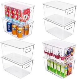 6 Pack Clear Stackable Storage Bins With Lids, Vtopmart Large Plastic Containers With Handle For Pantry Organization And Storage,Perfect For Kitchen, Fridge, Cabinet, Bathroom Organizer -Brabantia Shop 51A1Zhnx4WL. AC