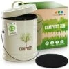 Third Rock Compost Bin Kitchen – 1.3 Gallon Countertop Compost Bin With Lid – Kitchen Compost Bin Countertop – Indoor Compost Bin Kitchen Counter Includes Inner Compost Bucket Liner - Indoor Composter