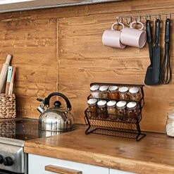 AOZITA 24 Pcs Glass Mason Spice Jars/Bottles - 4oz Empty Spice Containers With Spice Labels - Shaker Lids And Airtight Metal Caps - Silicone Collapsible Funnel Included -Brabantia Shop 51BVaozEd0L