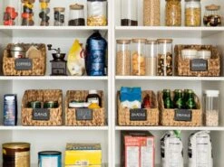 StorageWorks Storage Baskets For Organizing, Wicker Baskets With Built-in Handles, Handwoven Wicker Storage Baskets, Water Hyacinth Wicker Baskets For Shelves Storage, 2 Pack -Brabantia Shop 51DHtXrBddL