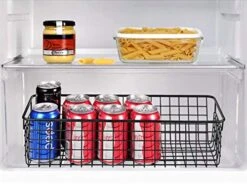 Sheechung Farmhouse Decor Metal Wire Storage Organizer Bin Basket(2 Pack) - Rustic Toilet Paper Holder - Storage Organizer For Bathroom, Kitchen Cabinets,Pantry, Laundry Room, Closets, Garage (Black) -Brabantia Shop 51GXtEHk7yL