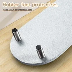 PURUSKOTO Large Fast Drying Sink Tray,Natural Diatomite Material,Instant Dry Sink Organizer,Stone Sink Caddy, Bathroom Counter Organizer,Modern Home Design,Suitable For Bathroom & Kitchen -Brabantia Shop 51Jt3E1GHQL