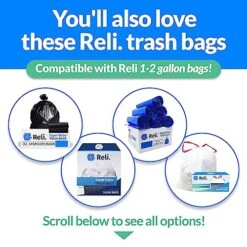 Reli. Small Trash Can With Lid, 1.3 Gallon (5 Liter) | Stainless Steel (Matte Black) | Small Bathroom Trash Can | Step Pedal Garbage Can With Removable Bucket, Kitchen | Rectangular Metal Trash Bin -Brabantia Shop 51K2L275M2L