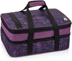 VP Home Double Casserole Insulated Travel Carry Bag (Henna Tattoo) For Trip Birthday Party, Mother's Day, Holiday, Christmas Day, Grocery Store, Supermarket, Outdoor Picnic Etc -Brabantia Shop 51KlV9VTbL. AC