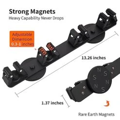 UNUSFIRE Mop Broom Holder Heavy Duty,Magnetic Mop Hangers Strong 4Rack Solid Aluminum Non-Slip Magnetic Tool Organizers Rack Storage For Home Kitchen Laundry Garage Workshop -Brabantia Shop 51Ks0eSpBtL