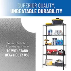 Wire Shelf Liner 18 X 48 - Shelf Liners For Wire Shelf System - 4 Pack In Graphite - Plastic Wire Shelving Shelf Mats-Made In USA -Brabantia Shop 51Lf9L3ql3L