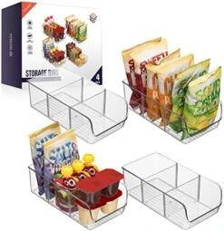 Plastic Pantry Organization And Storage Bins With Dividers – Perfect Kitchen Organization Or Kitchen Storage – Fridge Organizer, Refrigerator Organizer Bins, Cabinet Organizers -Brabantia Shop 51OUkayi5UL. AC