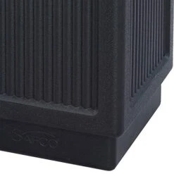 Safco Products Canmeleon Outdoor/Indoor Recessed Panel Trash/Garbage Can 9476BL; Black; Decorative Fluted Panels; 38-Gallon Capacity 17 Safco Products Canmeleon Outdoor/Indoor Recessed Panel Trash/Garbage Can 9476BL; Black; Decorative Fluted Panels; 38-Gallon Capacity -Brabantia Shop 51OXLJgXjnL