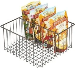 MDesign Farmhouse Decor Metal Wire Food Organizer Storage Bin Baskets For Kitchen Cabinets, Pantry, Bathroom, Laundry Room, Closets, Garage, 6 Sections - Bronze 18 MDesign Farmhouse Decor Metal Wire Food Organizer Storage Bin Baskets For Kitchen Cabinets, Pantry, Bathroom, Laundry Room, Closets, Garage, 6 Sections - Bronze -Brabantia Shop 51OqO7sQtGL. AC