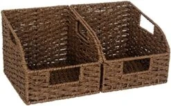 StorageWorks Storage Baskets For Organizing, Wicker Baskets With Built-in Handles, Handwoven Wicker Storage Baskets, Water Hyacinth Wicker Baskets For Shelves Storage, 2 Pack -Brabantia Shop 51QOMuaz2yL. AC